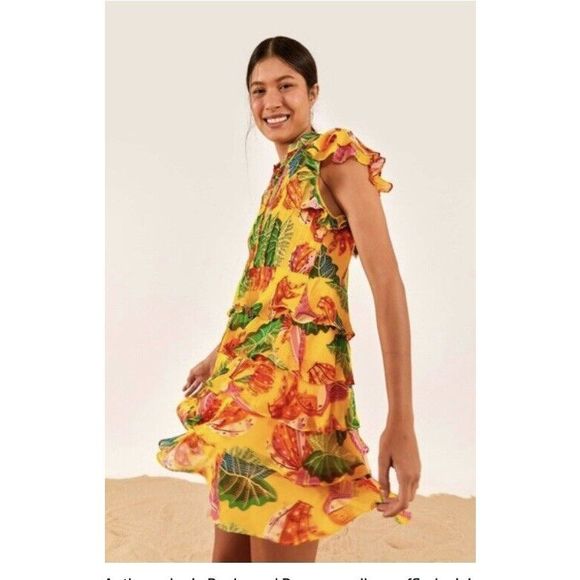 farm Rio Beaks And bananas Mini Dress - Picture 1 of 11